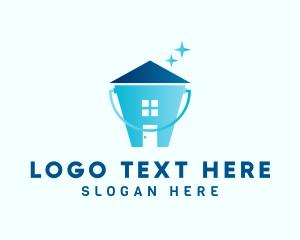 House Cleaning Bucket Logo