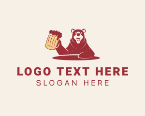 Bear - Grizzly Bear Beer logo design