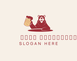 Wild - Grizzly Bear Beer logo design