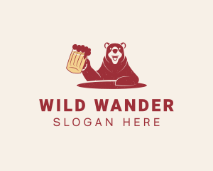 Grizzly Bear Beer logo design