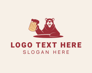 Booze - Grizzly Bear Beer logo design