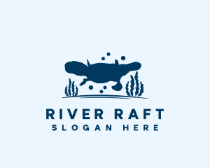 River Aquarium Platypus logo design