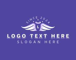 Fairy - Holy Angel Wings logo design