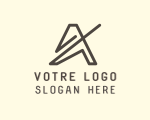 Shipment - Aviation Logistics Freight Letter A logo design