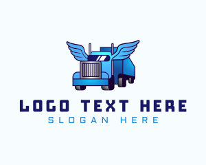 Distribution - Automotive Truck Wings logo design