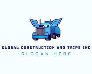 Trailer - Automotive Truck Wings logo design