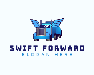 Forwarder - Automotive Truck Wings logo design