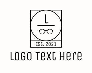 Old Fashioned - Minimal Eyewear Glasses Letter logo design