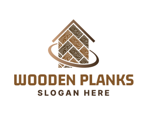 Wooden Tiles Home  logo design