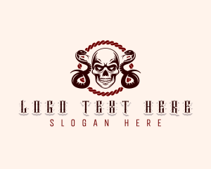 Skull - Cobra Snake Skull logo design