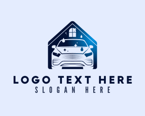 Clean - House Car Wash logo design