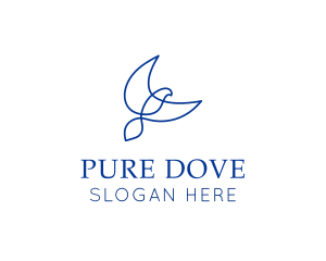 Dove Bird Flying logo design