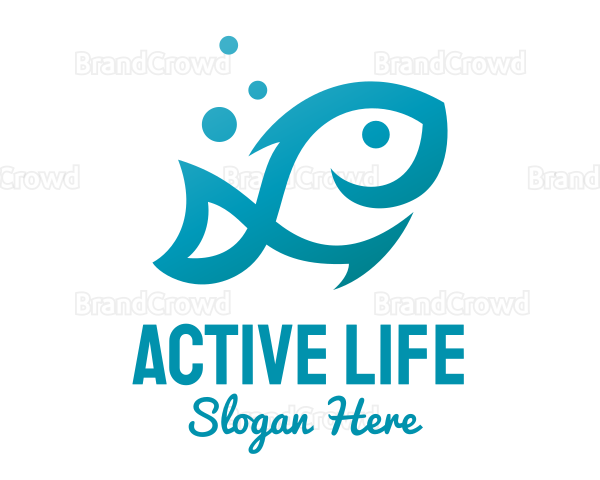 Marine Fish Hook Logo