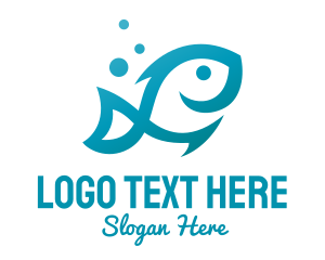 Seafood Restaurant - Marine Fish Hook logo design