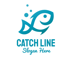 Hook - Marine Fish Hook logo design
