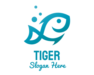 Marine Fish Hook logo design