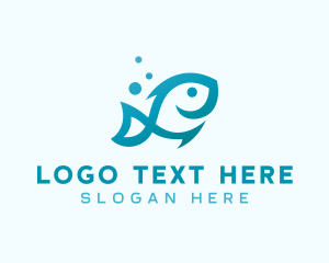 Fishing - Marine Fish Aquarium logo design