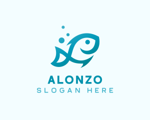 Marine Fish Aquarium logo design