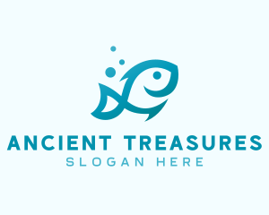 Marine Fish Aquarium logo design