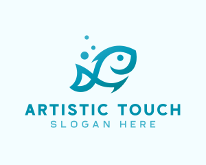 Marine Fish Aquarium logo design