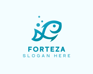 Marine Fish Aquarium logo design