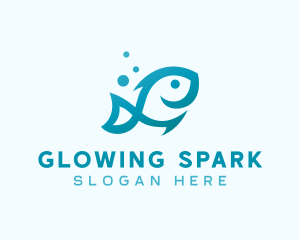 Marine Fish Aquarium logo design