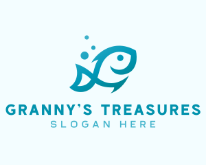 Marine Fish Aquarium logo design