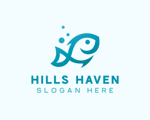 Marine Fish Aquarium logo design