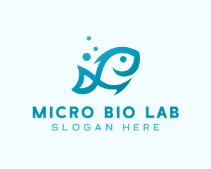 Marine Fish Aquarium logo design