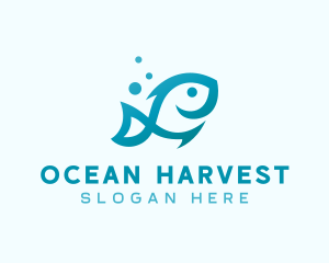 Marine Fish Aquarium logo design