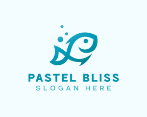 Marine Fish Aquarium logo design