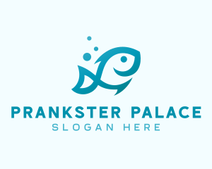 Marine Fish Aquarium logo design