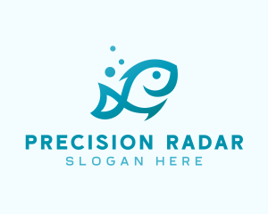 Marine Fish Aquarium logo design