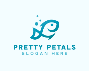 Marine Fish Aquarium logo design