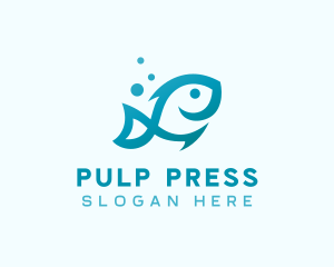 Marine Fish Aquarium logo design