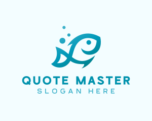 Marine Fish Aquarium logo design