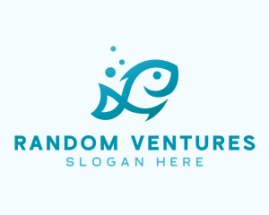 Marine Fish Aquarium logo design