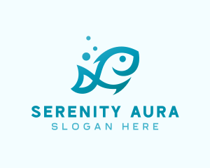 Marine Fish Aquarium logo design