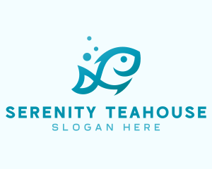 Marine Fish Aquarium logo design