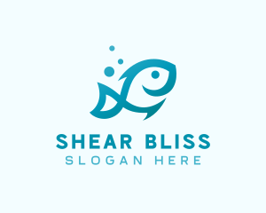 Marine Fish Aquarium logo design