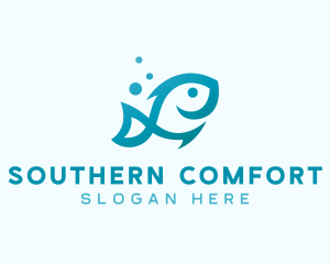 Marine Fish Aquarium logo design