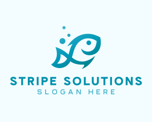 Marine Fish Aquarium logo design