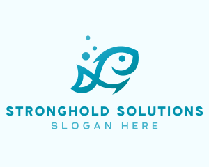 Marine Fish Aquarium logo design