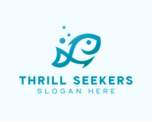 Marine Fish Aquarium logo design