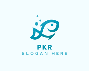 Marine Fish Aquarium logo design