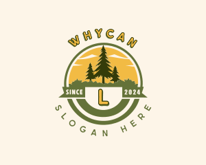 Forest - Nature Forest Camping logo design