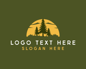 Outdoor - Nature Forest Camping logo design