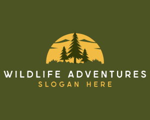 Nature Forest Camping logo design