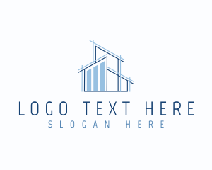 House Blueprint Architect Logo