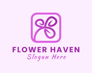 Natural Flower Shop  logo design